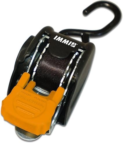 IMMI CargoBuckle F103745 Mini G3 Retractable Tie-Down – 6 ft Reach – 466 lb Working Load with Permanent Mount Design