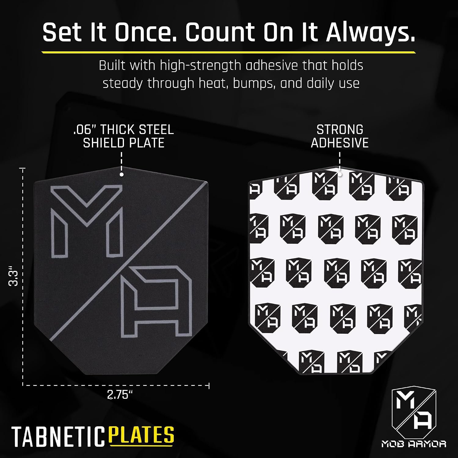 Mob Armor TabNetic Plate Accessory TABNPLACC – Magnetic Mount Adapter Plate for Tablets and Large Devices - Image 4