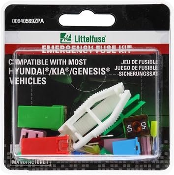 Littelfuse 0940569ZPA Fuse Assortment Kit – Multi-Style Automotive Fuse Selection with Storage Case and Puller