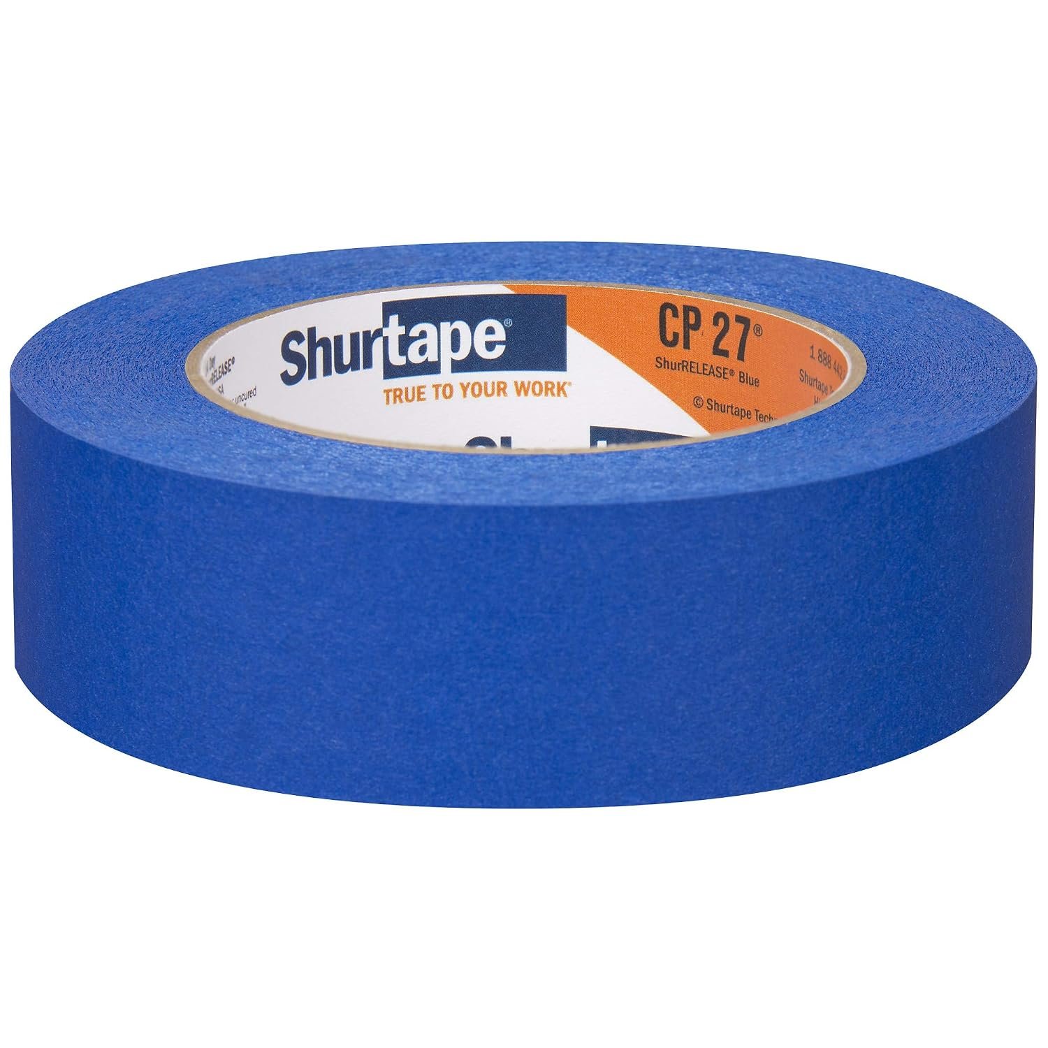 Shurtape CP 027 Blue Masking Tape – 36mm x 55m General-Purpose Painter's Tape, 24 Roll Carton - Image 2
