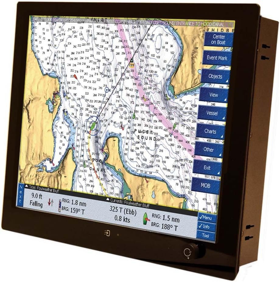 Seatronx PHT19 19-Inch Touchscreen Monitor – 4:3 Interior DC Display with Touch Interface for Marine and Industrial Use