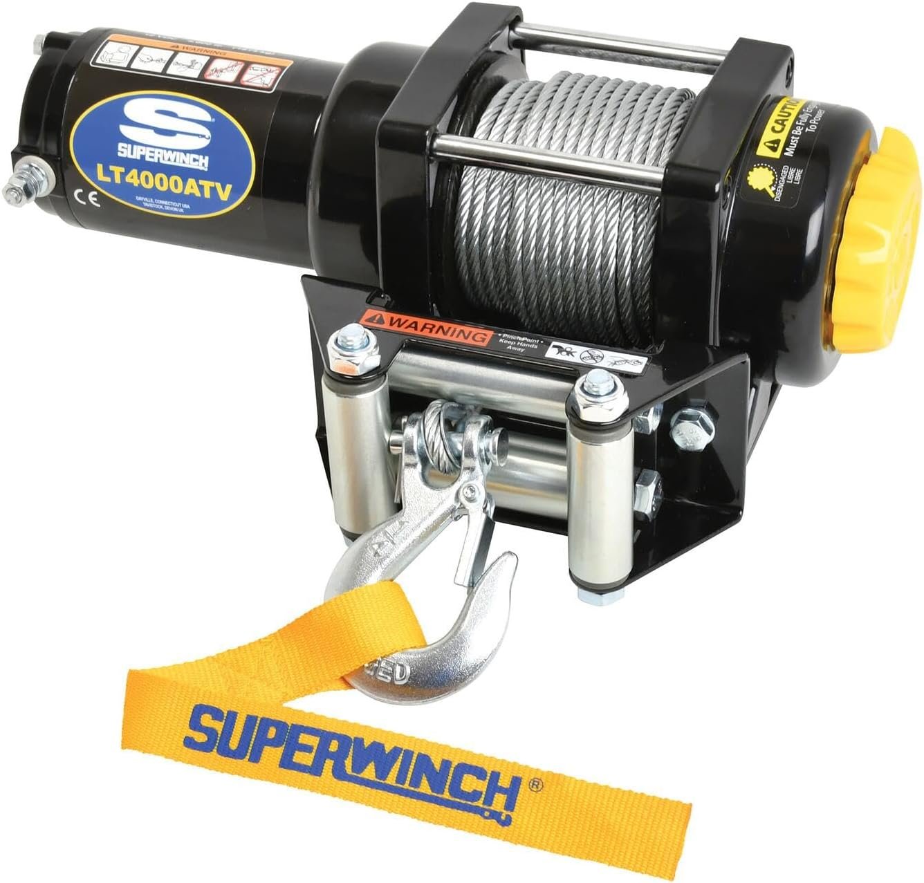 Superwinch 1140220 LT4000 ATV Winch – 4,000 lb Capacity – 3/16 in x 50 ft Steel Wire Rope – Roller Fairlead - Image 2