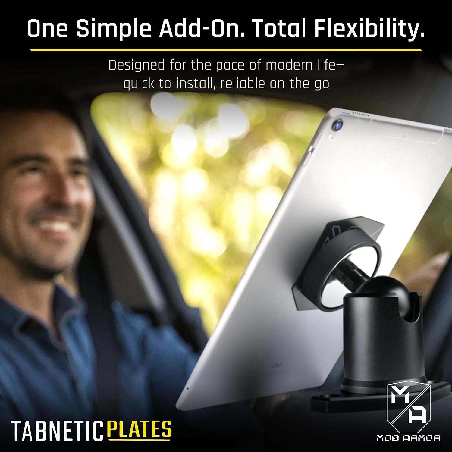 Mob Armor TabNetic Plate Accessory TABNPLACC – Magnetic Mount Adapter Plate for Tablets and Large Devices - Image 7