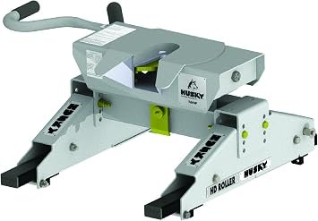 Husky Towing 33170K 16KW Fifth Wheel Hitch with 26K HD Roller Kit – 16000 lb GTW Capacity, Fully Articulating Head