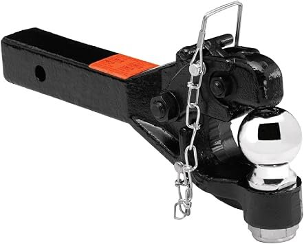 Tow Ready 63042 Pintle Combo Hitch – 2-5/16in Trailer Ball and Pintle Hook Combination Mount