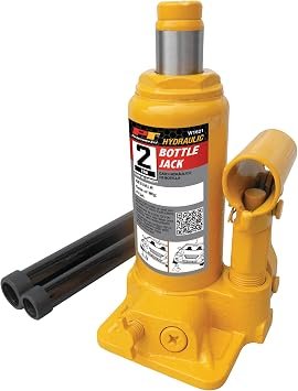 Performance Tool W1621 Hydraulic Bottle Jack – 2 Ton Capacity with Adjustable Extension Screw and Compact Steel Design