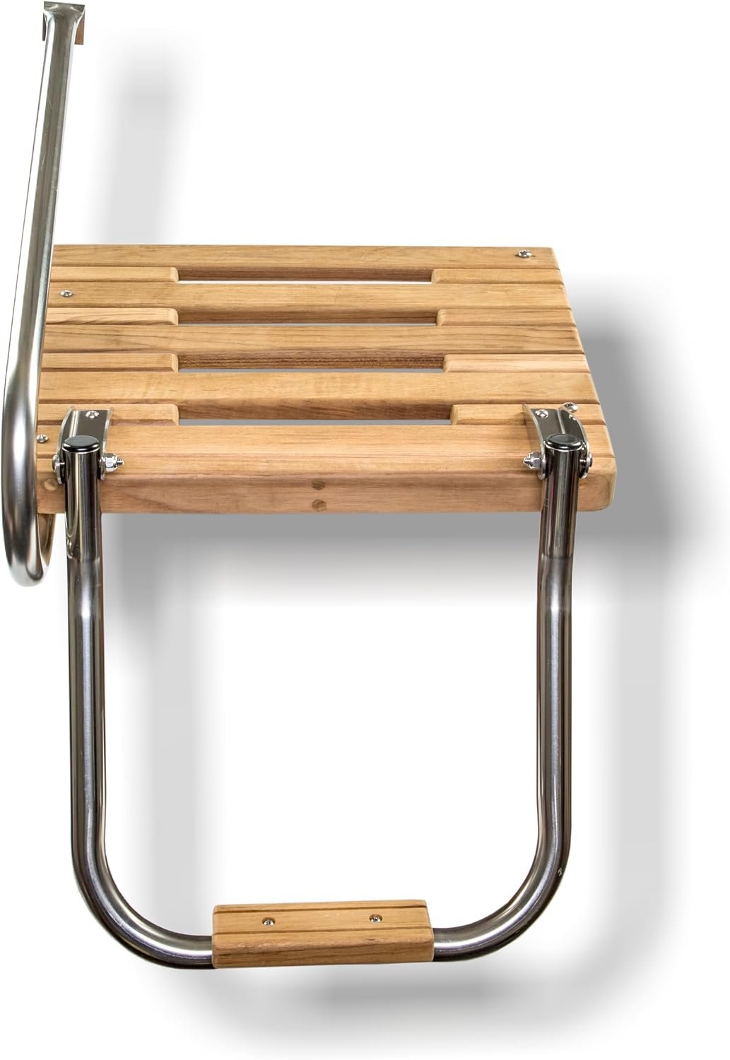 Whitecap 60902 Teak Swim Platform with Ladder – Outboard Boat Boarding Platform and Water Access System - Image 2
