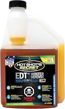 Hot Shot’s Secret EDTWAG16OZ EDT Winter Anti-Gel Fuel Additive – 16 oz Diesel Treatment with Cold Flow Protection for Canadian Winters