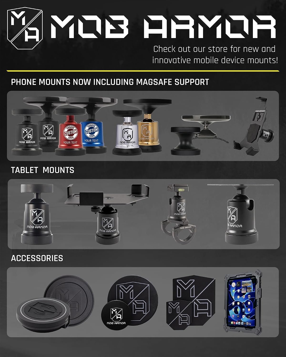 Mob Armor MOBNGOBLK MobNetic Go Magnetic Phone Mount – Compact Rare-Earth Magnet Design with Universal Smartphone Compatibility - Image 6