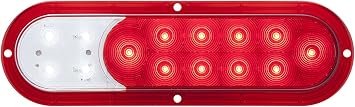Optronics STL68RBP LED Stop Turn Tail Light – Red Surface-Mount Trailer Light with Built-In Reflex Reflector and Polycarbonate Lens