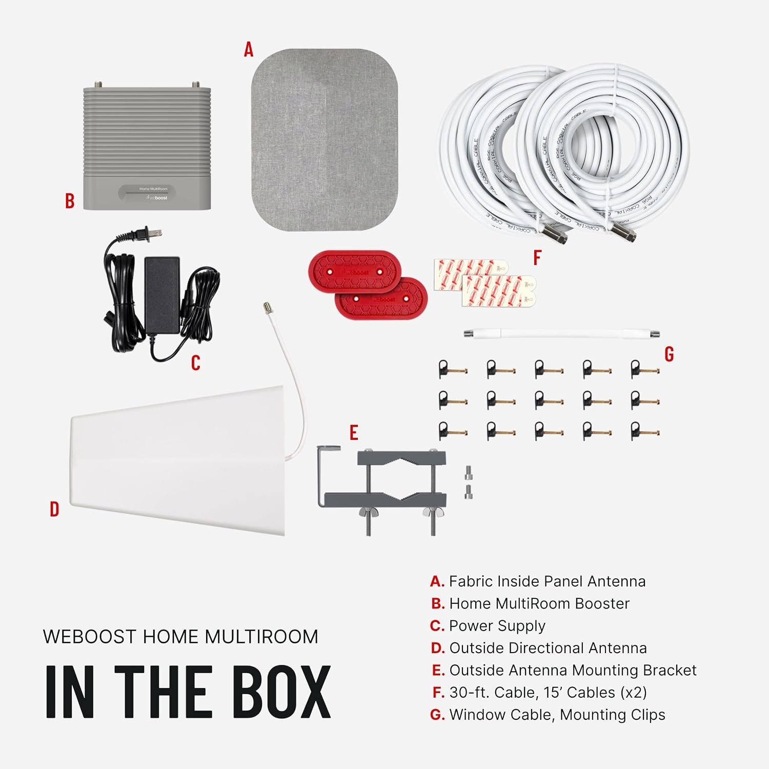 weBoost 470144 Home MultiRoom Cell Signal Booster – 65 dB Gain Residential Coverage for Multiple Rooms - Image 8