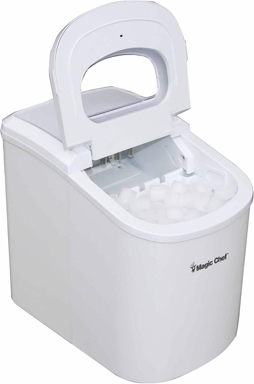 Magic Chef MCIM22W Portable Ice Maker – 27 lbs Daily Ice Production – White Countertop Ice Machine - Image 4