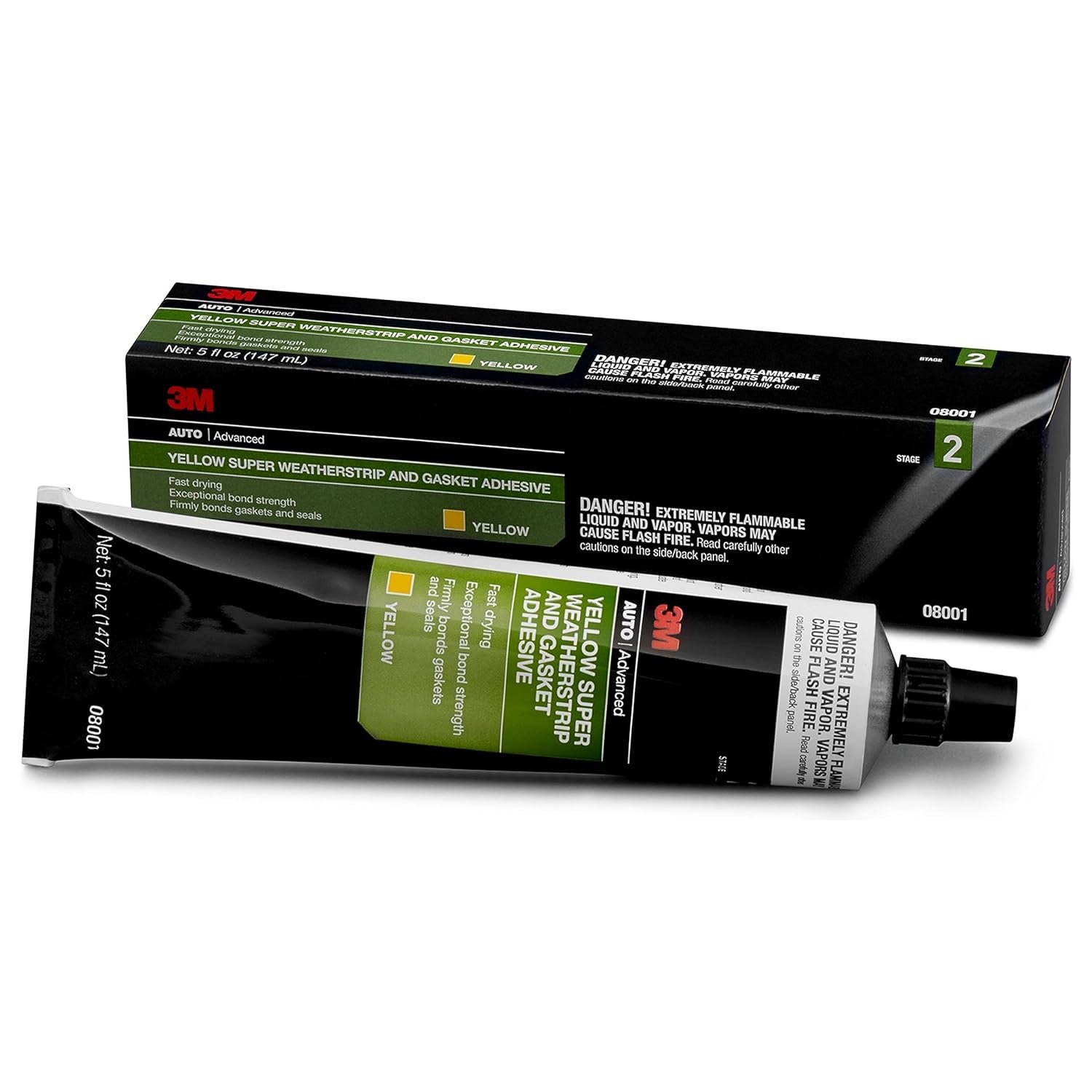 3M 8001 Super Weatherstrip Adhesive Black – 5 fl oz Professional Adhesive for Rubber Seals & Automotive Gaskets - Image 3