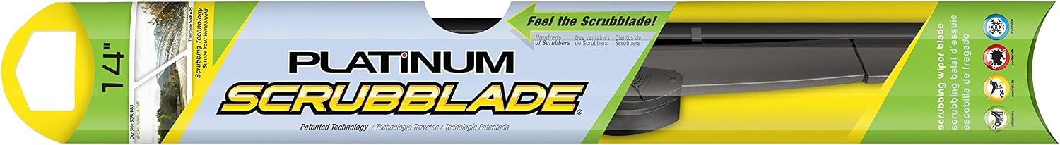 Scrubblade HS1400 Platinum 14in Beam Wiper Blade – Graphite-Coated Dual-Scrubber Design with Winter-Ready Frame - Image 2