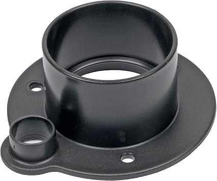 T-H Marine RFFHP1DP Outboard Rigging Flange – Black Polypropylene for 2 in Rigging Hose with Separate Fuel Hose Port