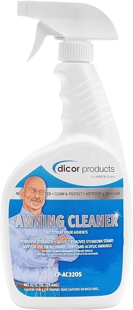 Dicor CP-AC320S Awning Cleaner Spray – 32 oz Professional Formula for Fabric, Vinyl & Acrylic RV Awnings