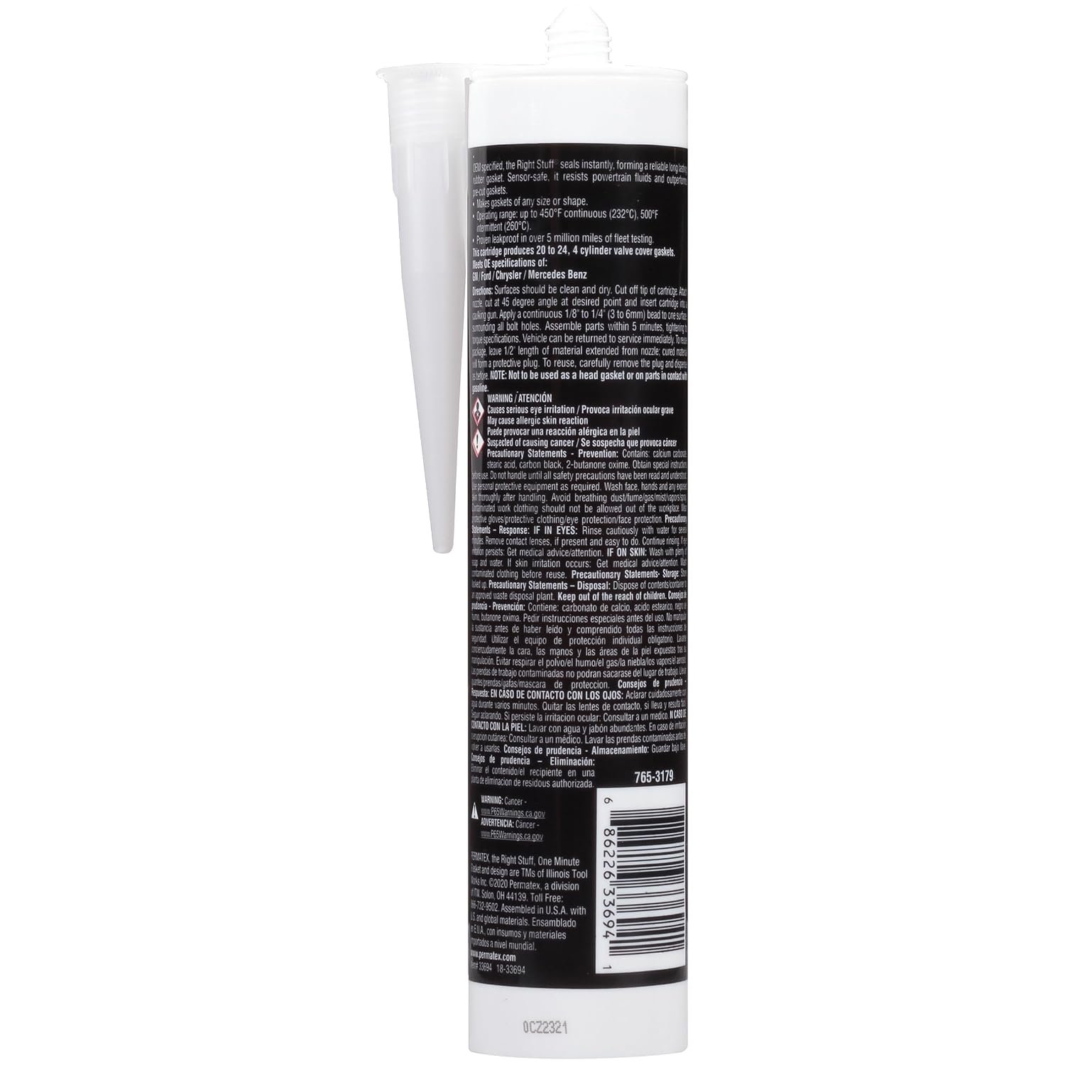 Permatex 33694 The Right Stuff Gasket Maker – 10 oz RTV Sealant Cartridge for Fast Return-to-Service Engine Sealing - Image 2