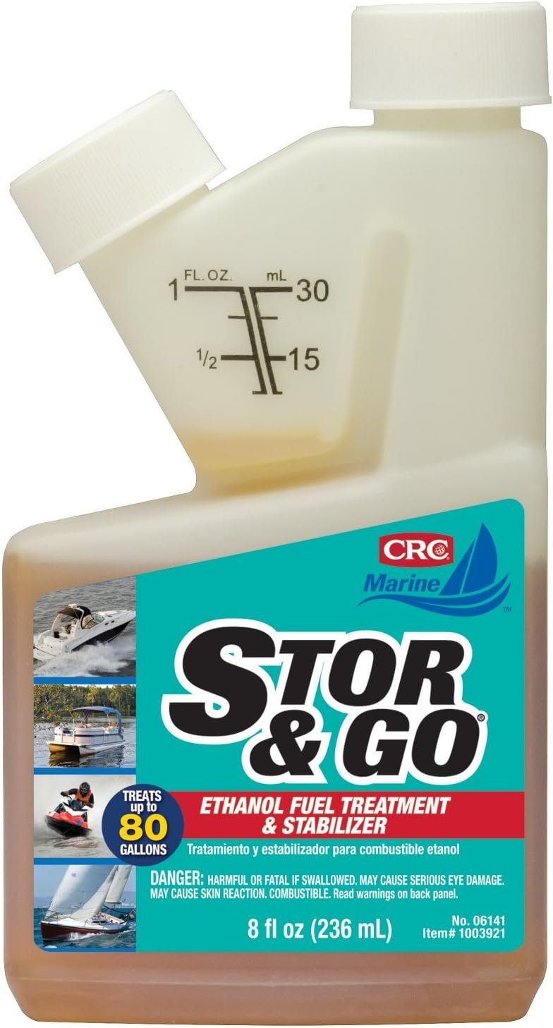 CRC 6141 PhaseGuard4 Fuel Stabilizer – 8 oz Ethanol Fuel Treatment for Corrosion Protection and Long-Term Storage