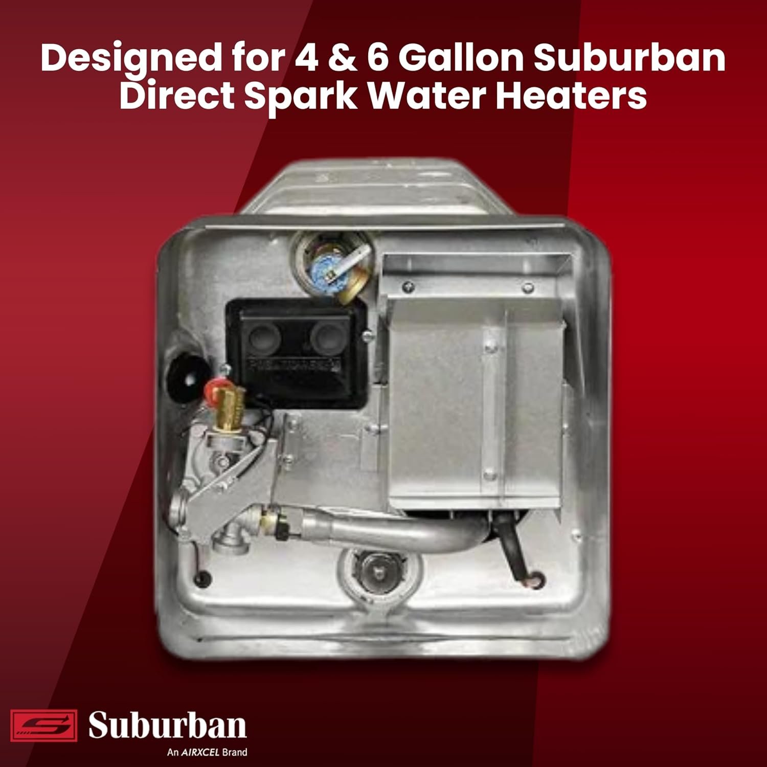 Suburban 6255APW Water Heater Access Door – Polar White Flush-Mount Door for 6 Gallon RV Water Heaters - Image 3