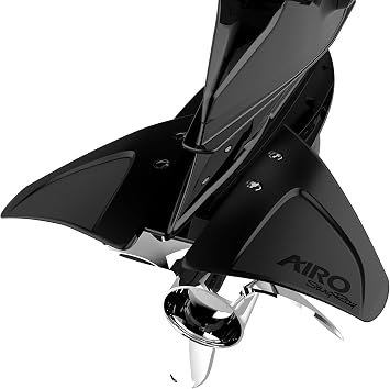 StingRay AIRO1 AIRO Hydrofoil – Black Outboard Stabilizer for Improved Hole Shot, Fuel Efficiency, and Planing Performance