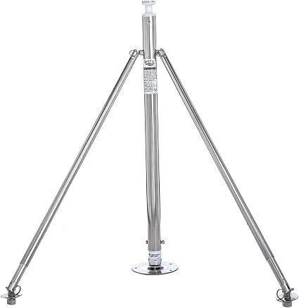 Attwood 923009ADJ Adjustable Pro Pylon – Stainless Steel Marine Ski Tow Pylon with Height Adjustment
