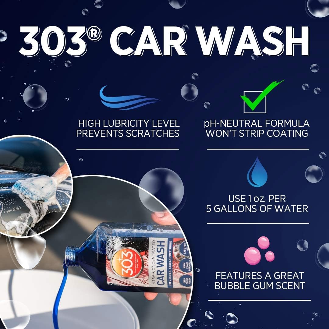 303 Products 30580 Car Wash – 18 oz pH Neutral Automotive Shampoo with High-Foam Formula and Streak-Free Finish - Image 7
