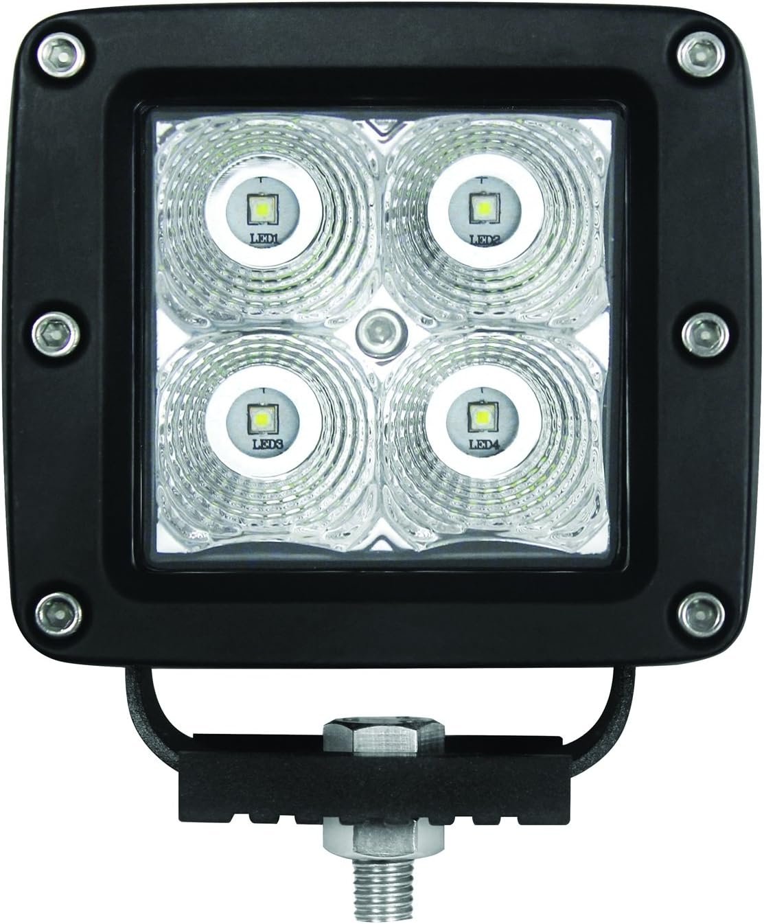 HELLA ValueFit Cube 357000011 Cube 4 LED Single Flood Light – Black Housing – 1400 Lumen Work Lamp - Image 6