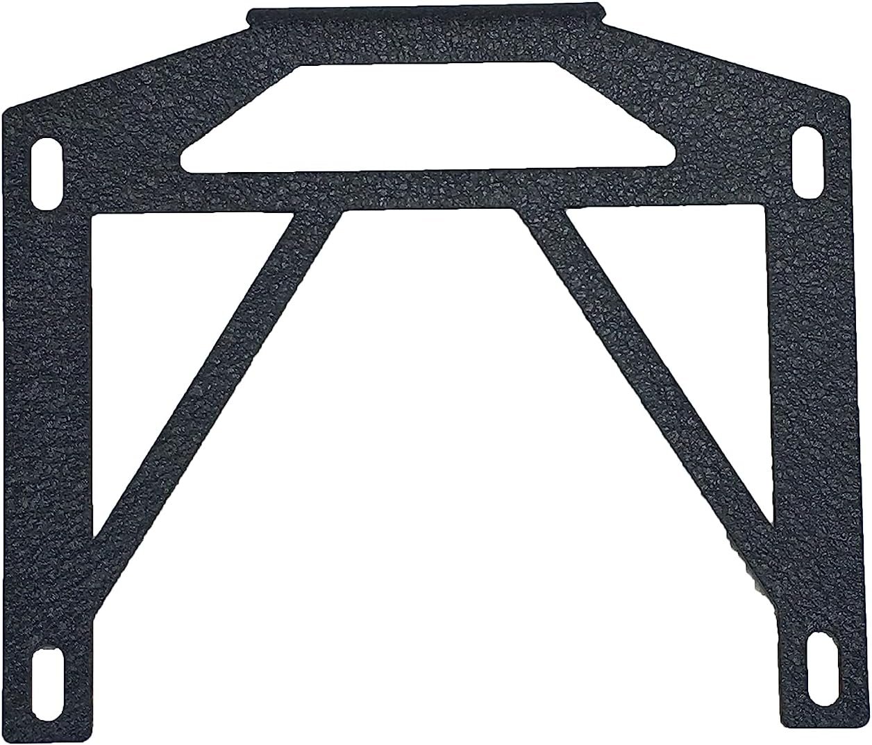 TrailFX G9028 License Plate Relocation Mount – Black Steel Bracket – Fits TrailFX JK Rear Bumpers - Image 3