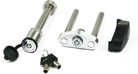 Weigh Safe WS06 Locking Key and Pin Combo – Dual Pin Hitch Lock Assembly, Keyed-Alike Security System