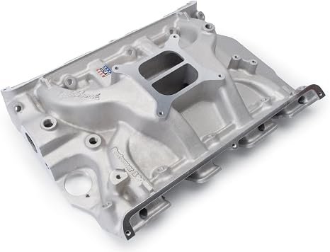 Edelbrock 2105 Performer 390 Intake Manifold – Small Block Chevy Dual-Plane Aluminum Street Performance Design