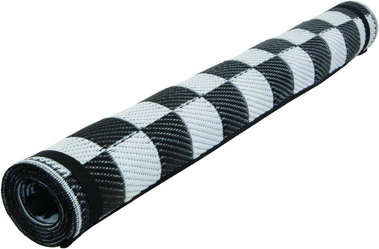 Faulkner 48823 Finish Line Patio Mat – 36in x 68in Reversible Polypropylene Outdoor Rug with UV and Mildew Resistance - Image 3