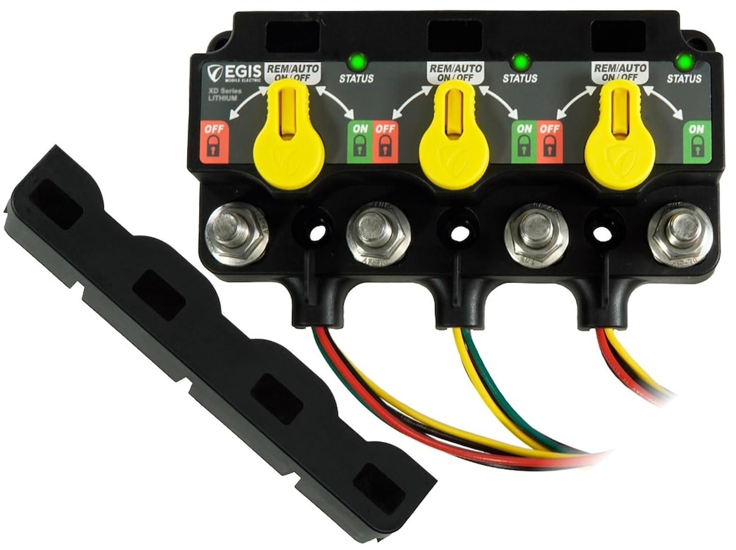 EGIS Mobile 86302535 Triple XD Flex L Battery Management System – Relay-Based Lithium Battery Controller for Three-Battery Installations