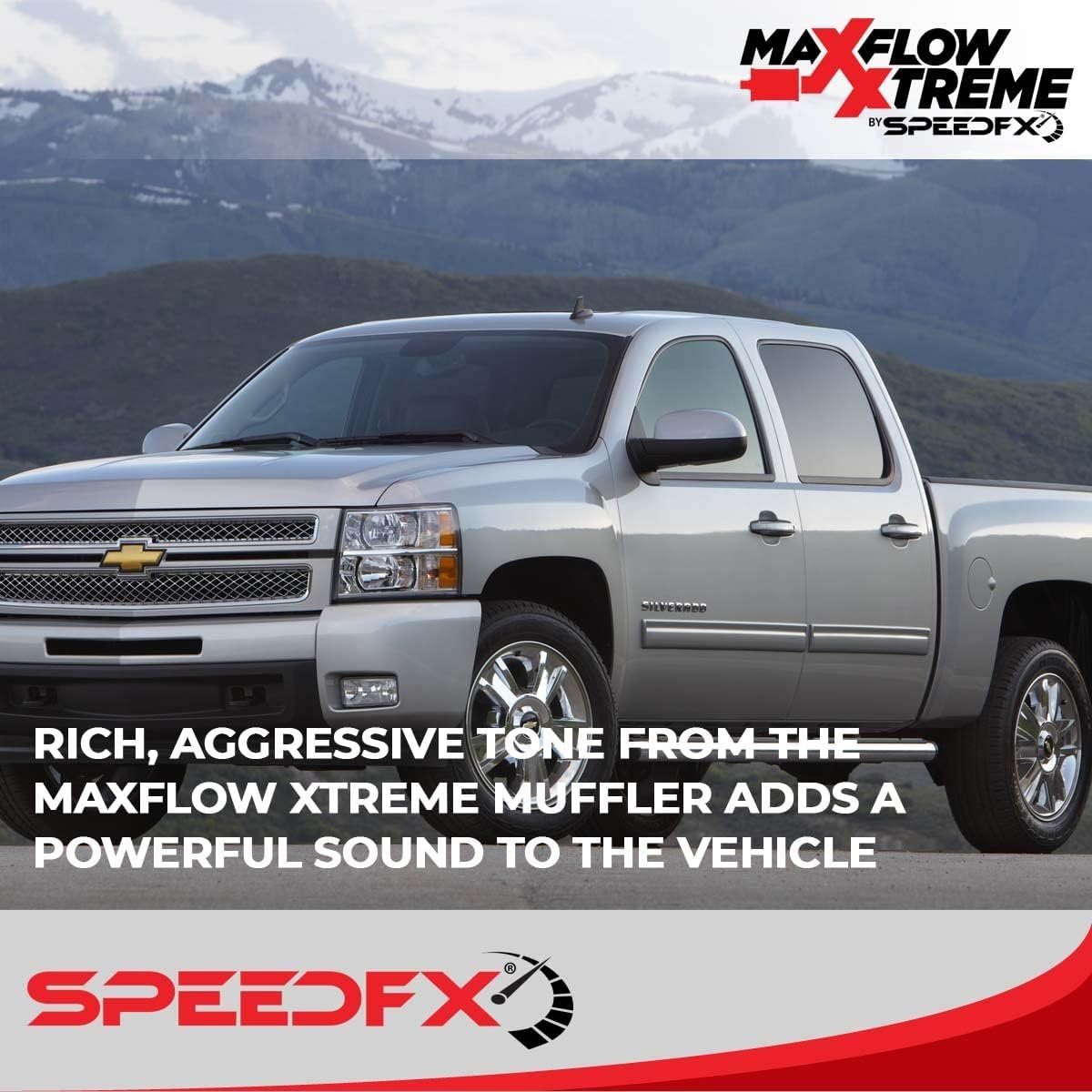 SpeedFX 50100 MaxFlow Xtreme Cat-Back Exhaust System – Silverado Sierra 1500 T304 Stainless Steel Dual Rear Exit - Image 5