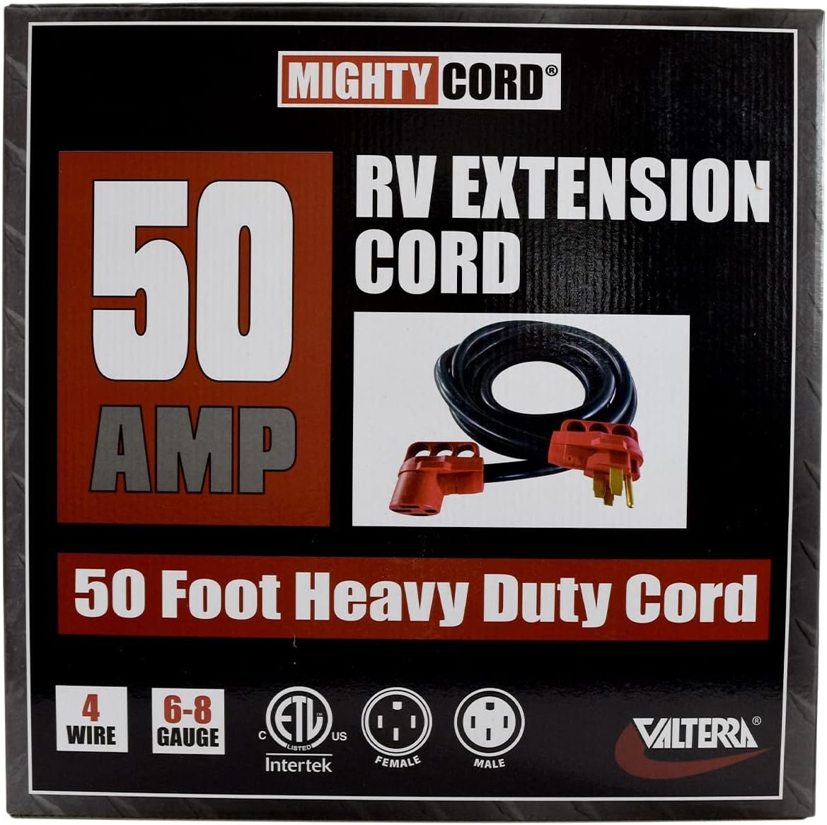 Valterra A105050EH 50 Amp RV Extension Cord – 50 Foot Heavy-Duty Power Cable – Marine-Grade Electrical Connection - Image 2