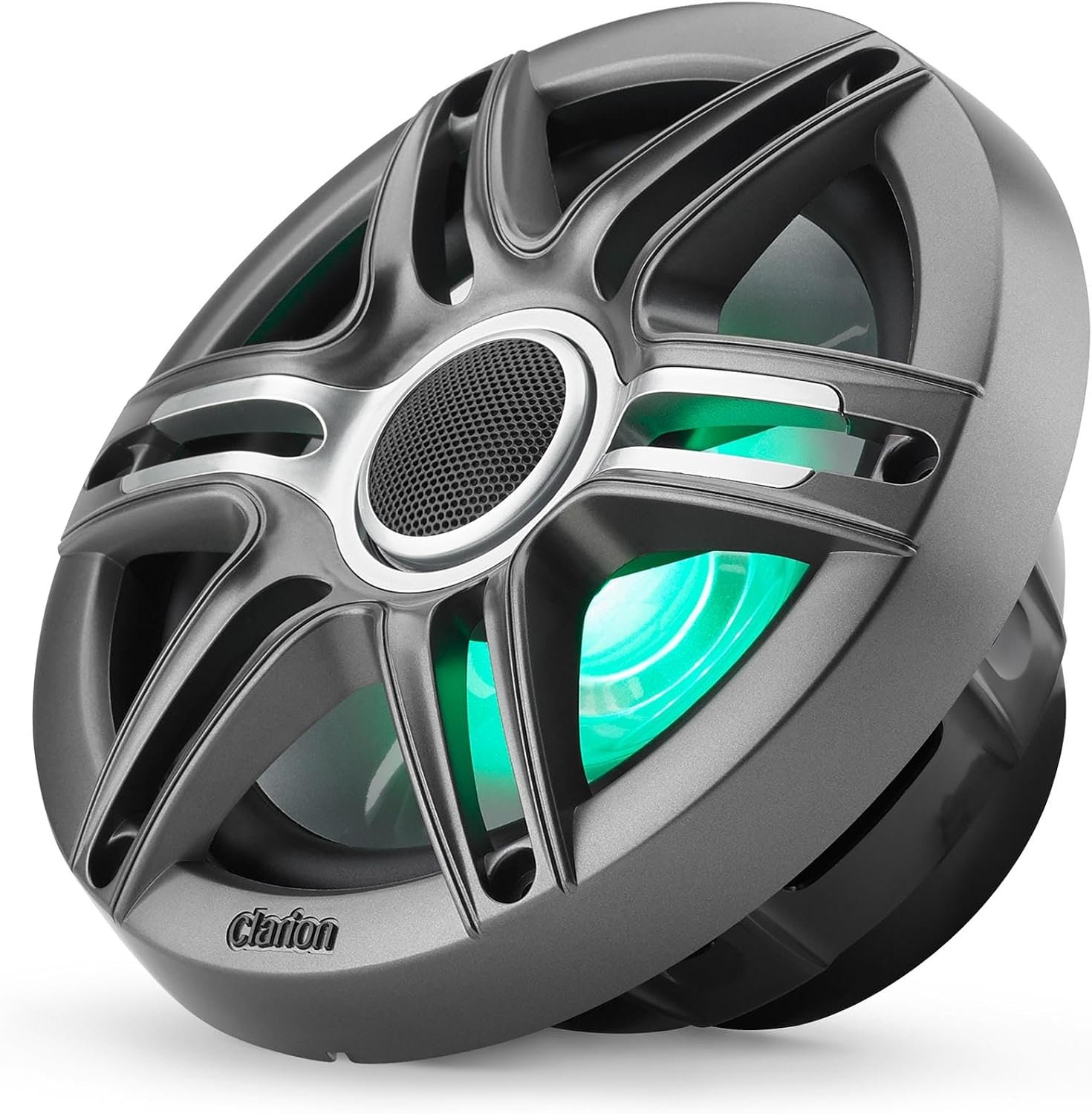 Clarion 92621 7.7-Inch Coaxial Marine Speakers – 100W RMS Power Handling with RGB LED Illumination and IP55 Rating - Image 4
