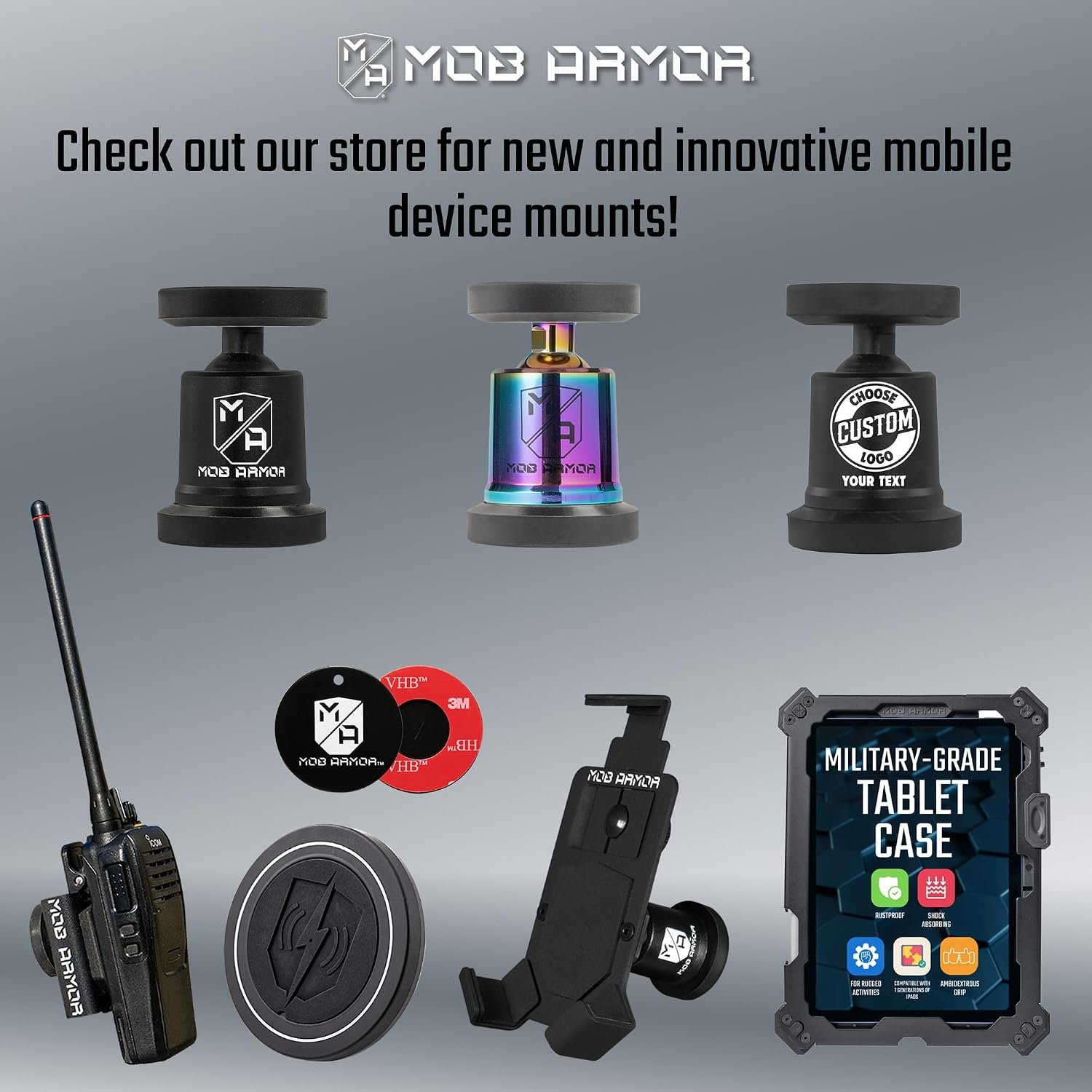 Mob Armor MOBNMXPNK MobNetic Maxx Magnetic Phone Mount – Pink Billet Aluminum Body with 90lb Pull Force & 360° Rotation - Image 5