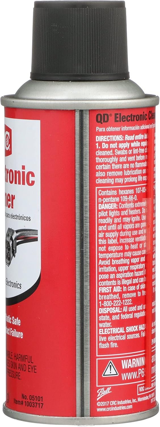 CRC 5101 QD Electronic Cleaner Aerosol – 6 oz Plastic-Safe Quick-Dry Cleaner for Electronics, Circuit Boards, and Electrical Components - Image 3