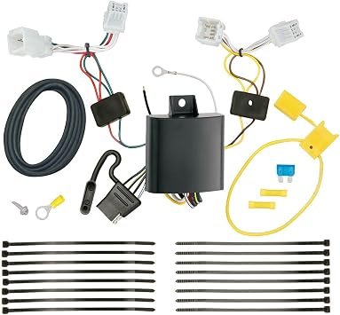 Tekonsha 118749 T-One Connector Assembly – Custom 4-Way Flat Trailer Wiring Harness with Powered Converter