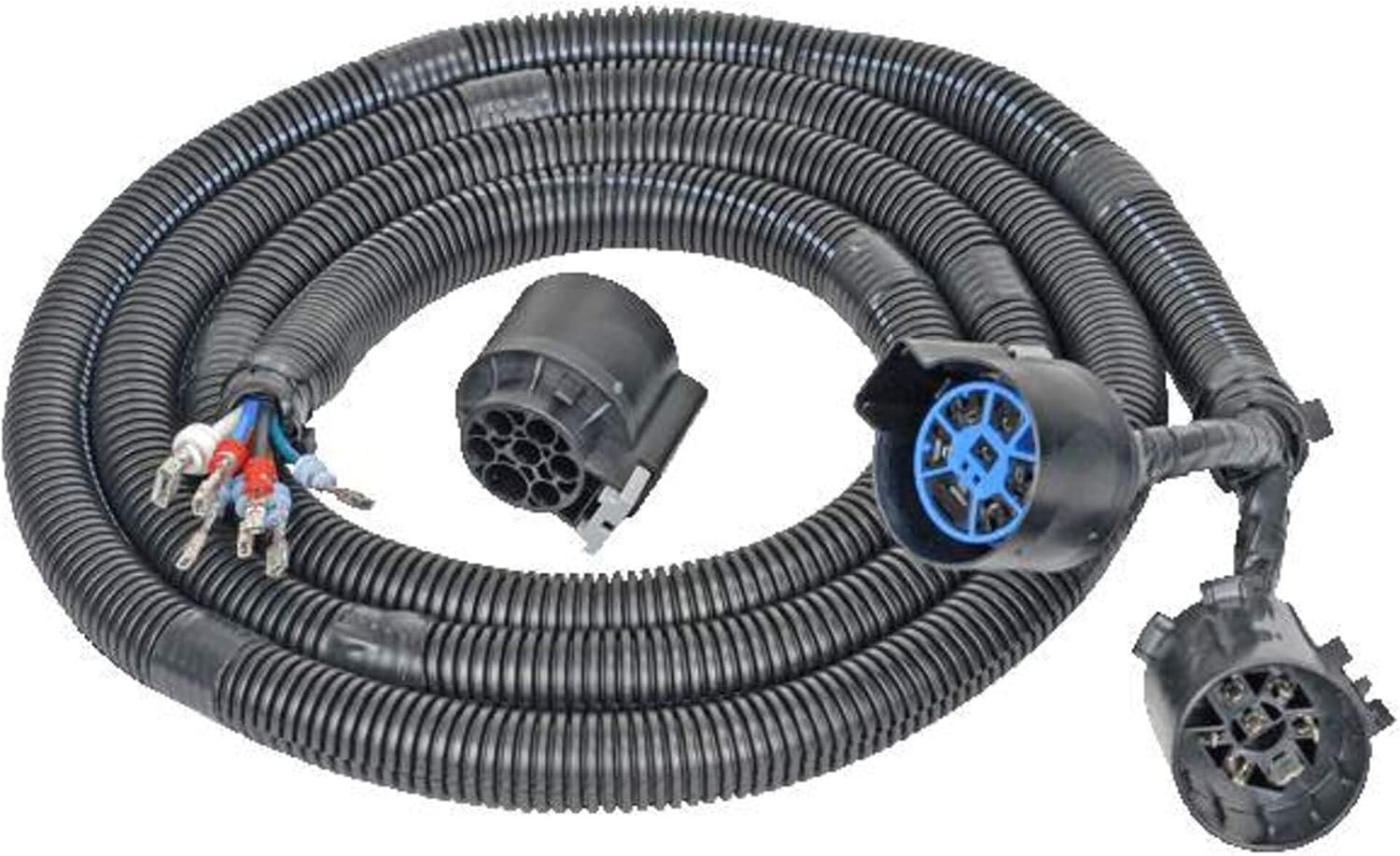 Pollak 11932 T-Connector for 5th Wheel – 7-Way RV Trailer Wiring Harness Adapter for In-Bed Towing