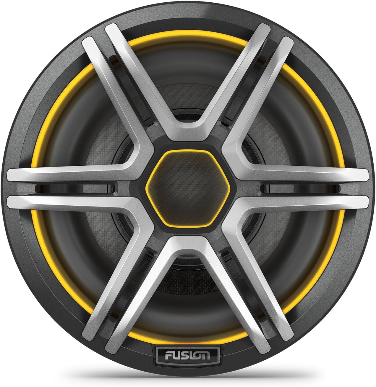 Fusion Apollo EL-F651SPG 6.5 in Marine Speaker – Sports White LED Marine Coaxial Speaker with CRGBW Lighting