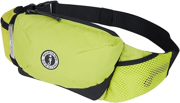 Mustang Survival MD3800193 Essentialist Inflatable Belt Pack – Mahi Yellow, Manual Inflation, 16.9 lb Buoyancy