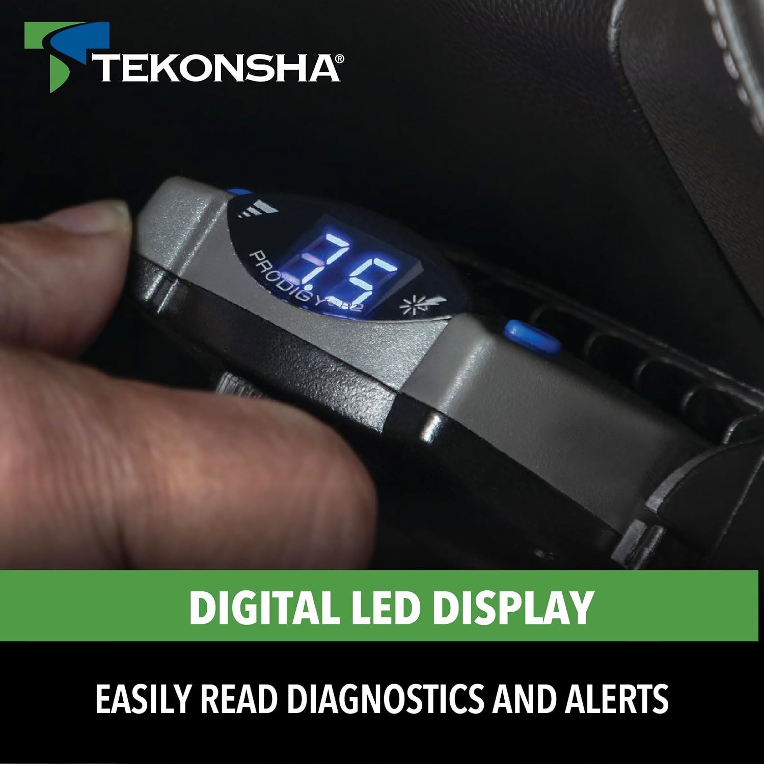 Tekonsha 90885 Prodigy P2 Trailer Brake Controller – Proportional Electric Braking for 1-4 Axles with Digital Display and Boost Control - Image 2