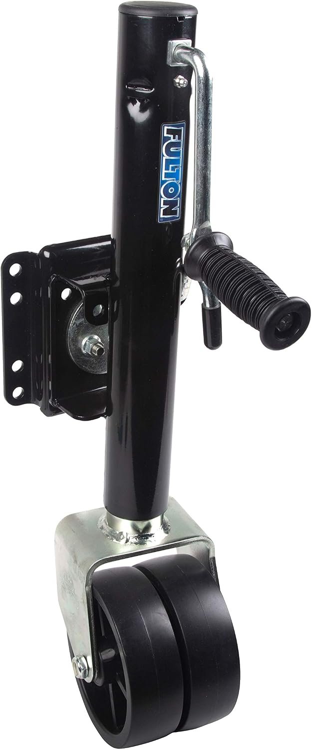 Fulton XPD15L0126 Swing-Away Trailer Jack – 1500 lb Bolt-On Marine Tongue Jack with Sidewind Handle