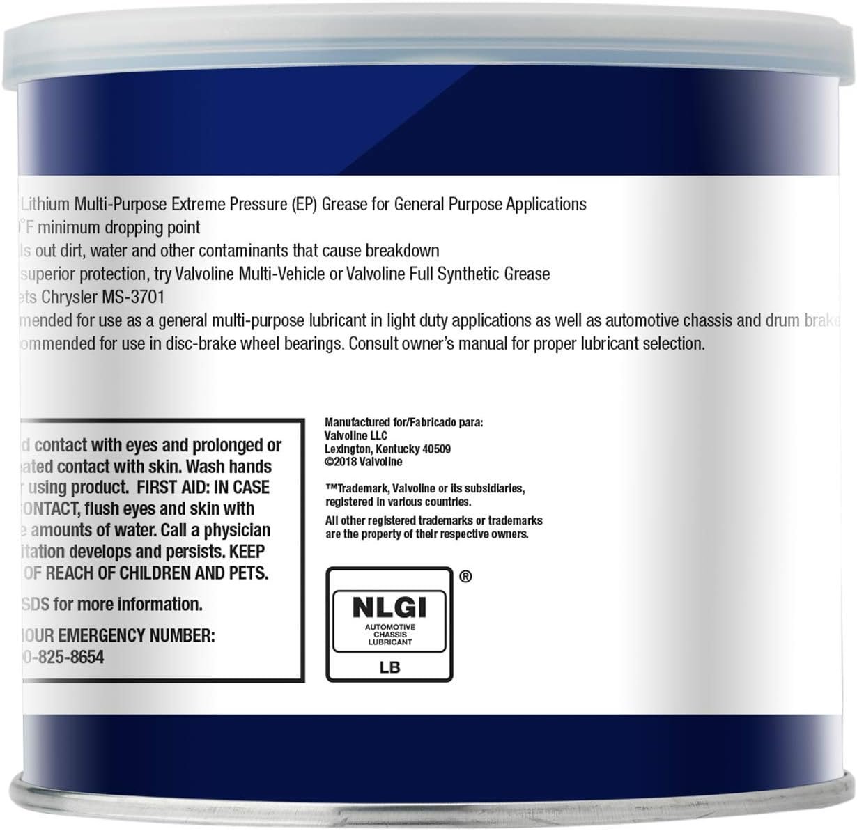 Valvoline 608 Wheel Bearing Grease – 1 lb Can High-Temperature Lubricant for Automotive Bearings and Trailer Hubs - Image 2