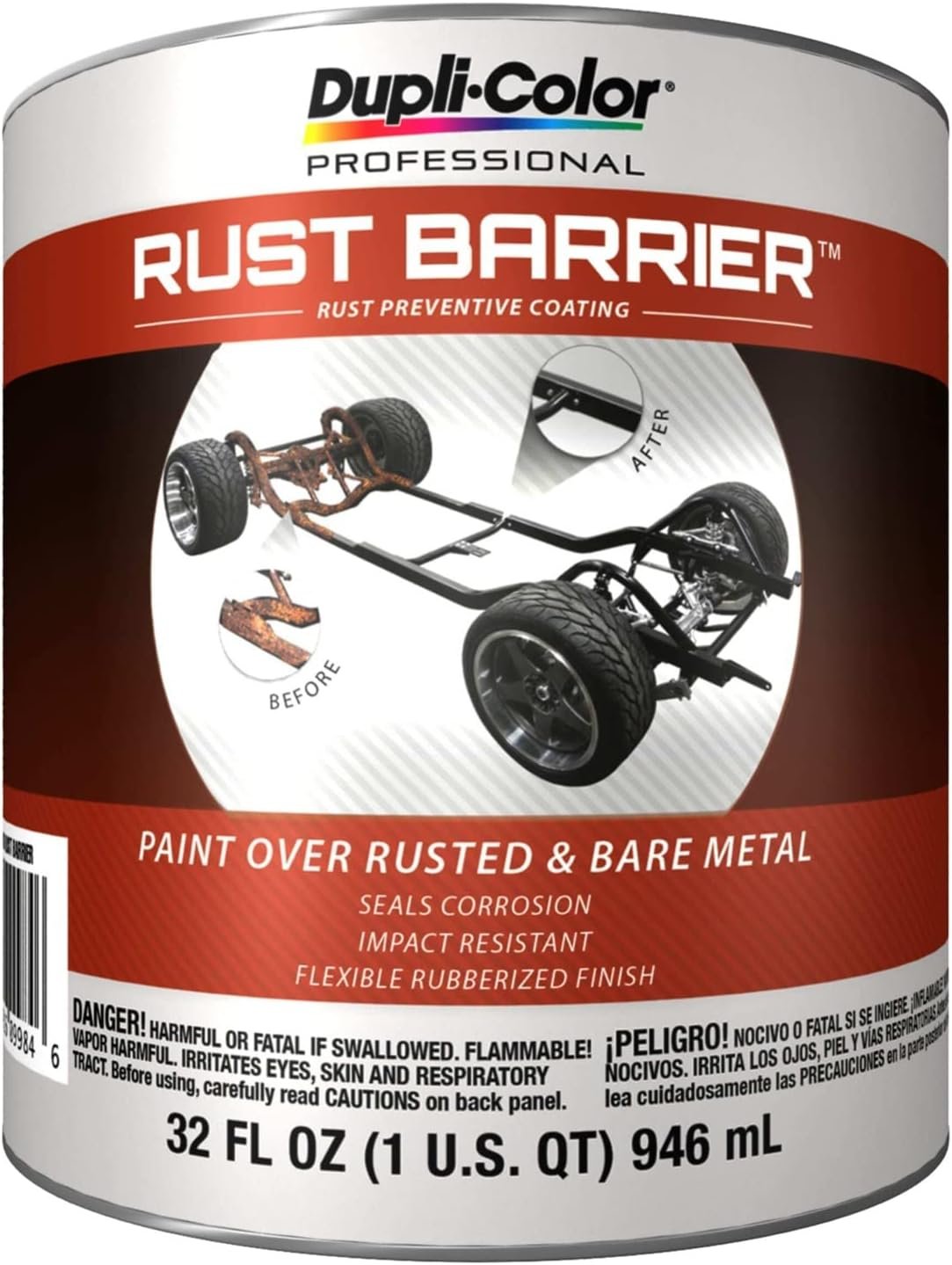 VHT RBQ100 Rust Preventive Black Quart – Rust Inhibiting Protective Coating for Bare Metal and Corrosion Repair Projects