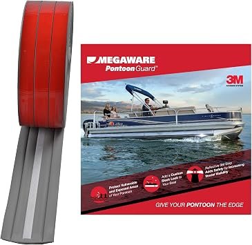 Megaware PontoonGuard 30540 Gray Pontoon Protection Kit – 40ft Marine Tube Guard with UV-Stabilized Polymer Construction