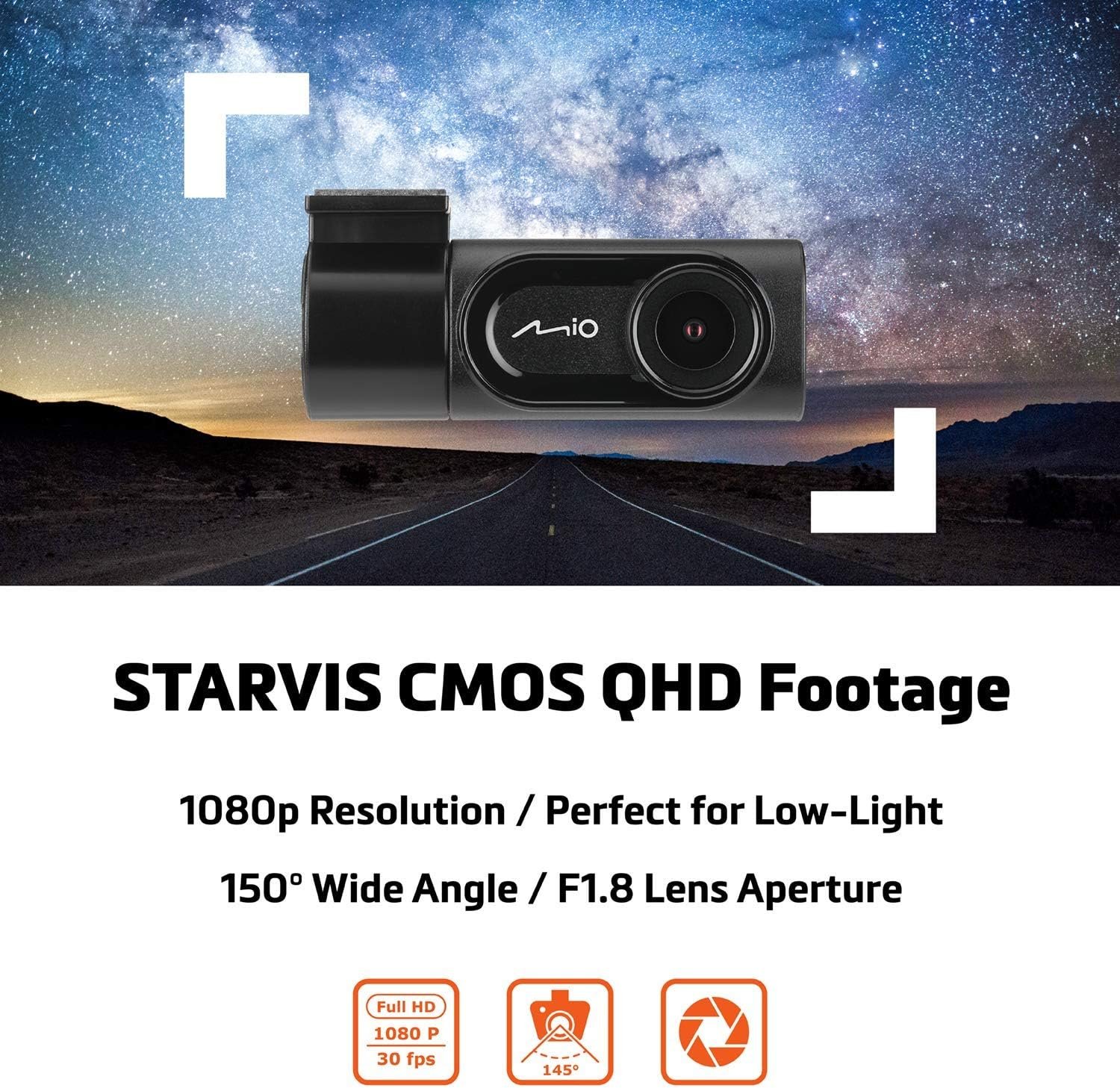 Mio MiVue A50 Rear Camera 13N6310014 – Full HD Rear Dash Cam Add-On with Wide-Angle Recording Coverage - Image 2