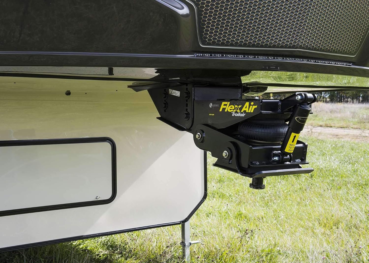 Lippert 328492 Flex Air M15 Pin Box – 18,000 lb Air Ride 5th Wheel Hitch with Shock Absorber and Trailair Technology - Image 5