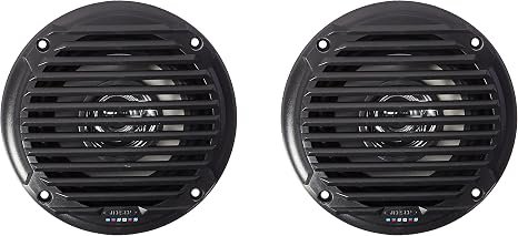 ASA MS5006BR 5in Marine Speakers – Black Water-Resistant Audio Pair for Boats and Recreational Vehicles