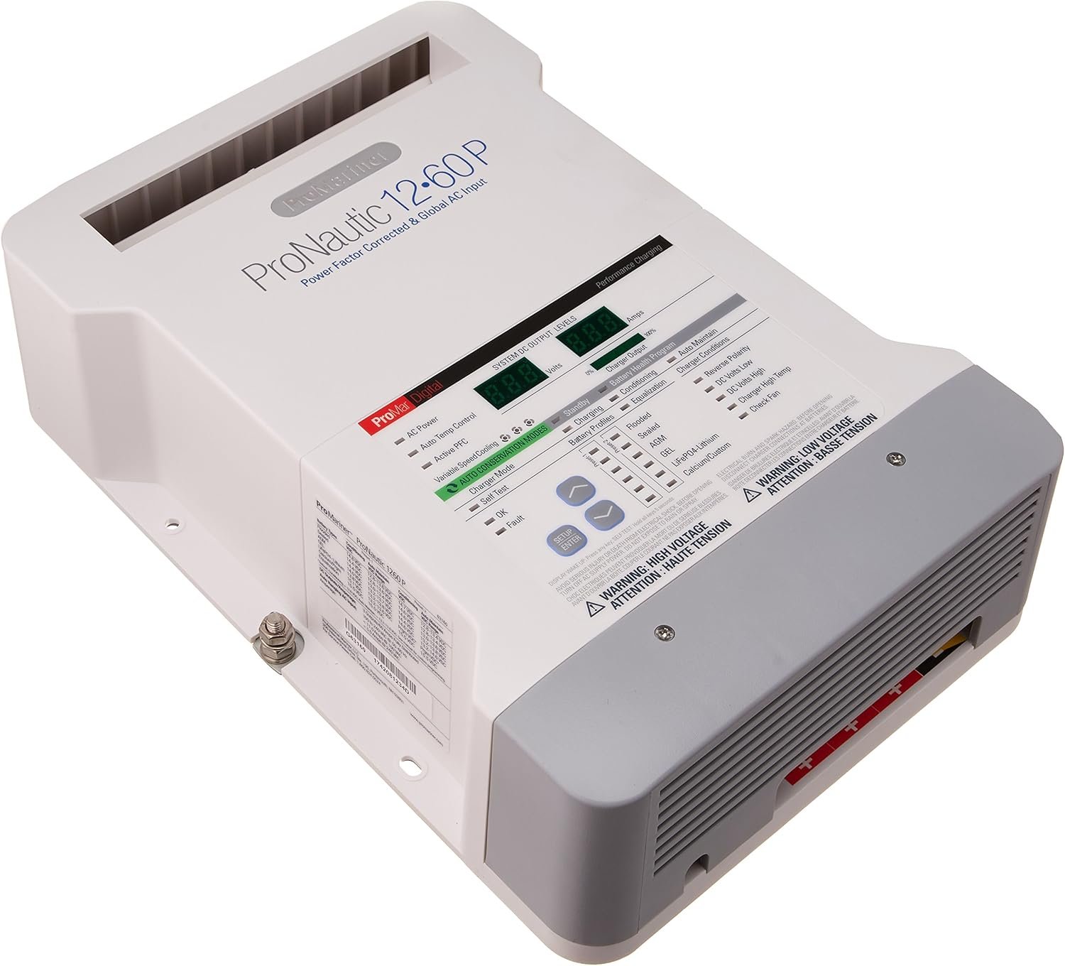 ProMariner ProNautic 1260P 63160 Marine Battery Charger – 12V System, 60A Output, Digital Smart Charging - Image 2